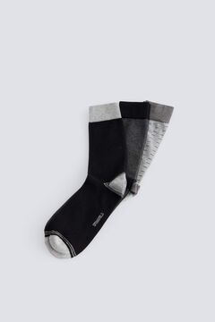 Springfield Grey 3-pack long socks black