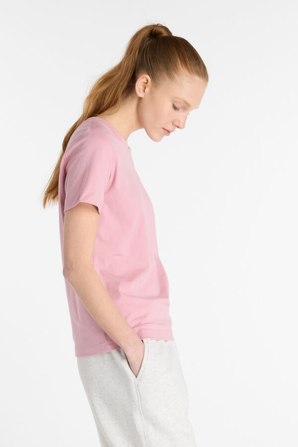 New Balance Sport Essentials Jersey-Knit T-shirt Roze