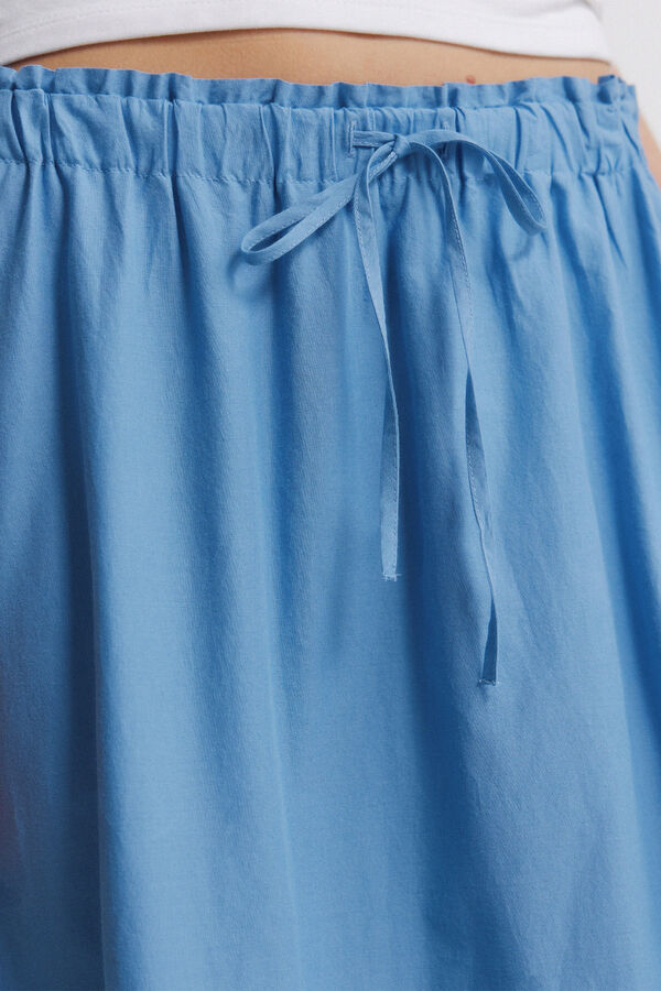 Springfield Flounced midi skirt blue