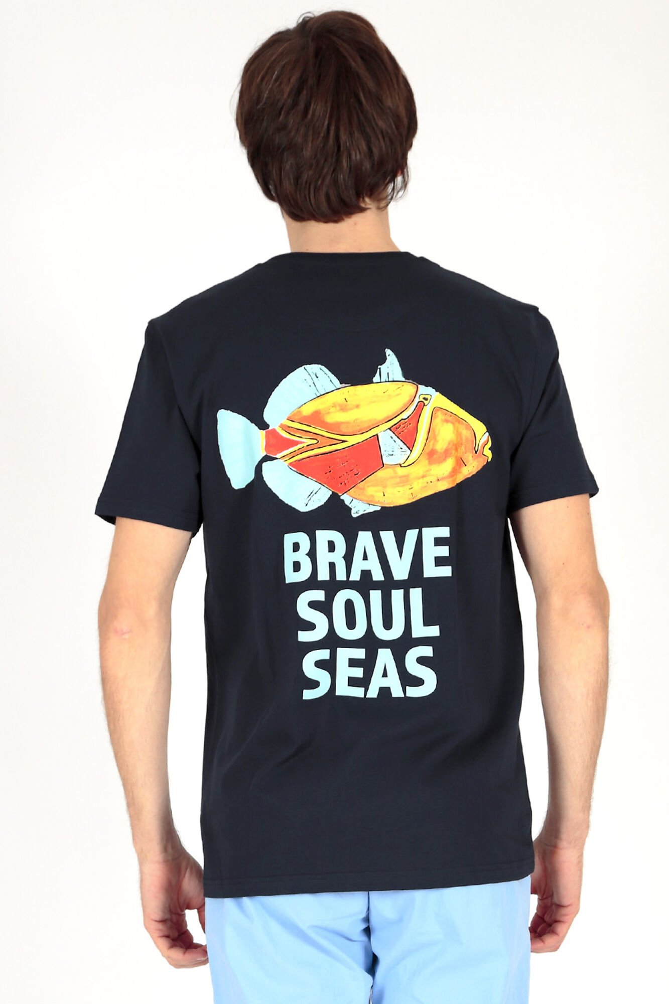 Brave Soul T-shirt estampada nas costas