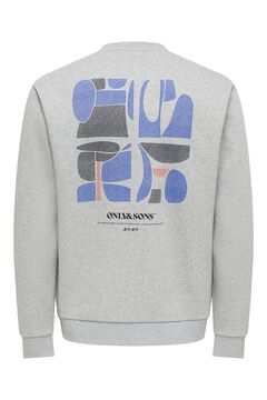 Only & Sons Sweatshirt mit Rundhalsausschnitt und R&uuml;ckenprint