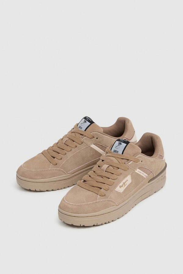 Pepe Jeans  Zapatillas bajas de ante beige