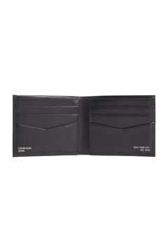 Springfield  Calvin Klein men's wallet in black smooth leather schwarz