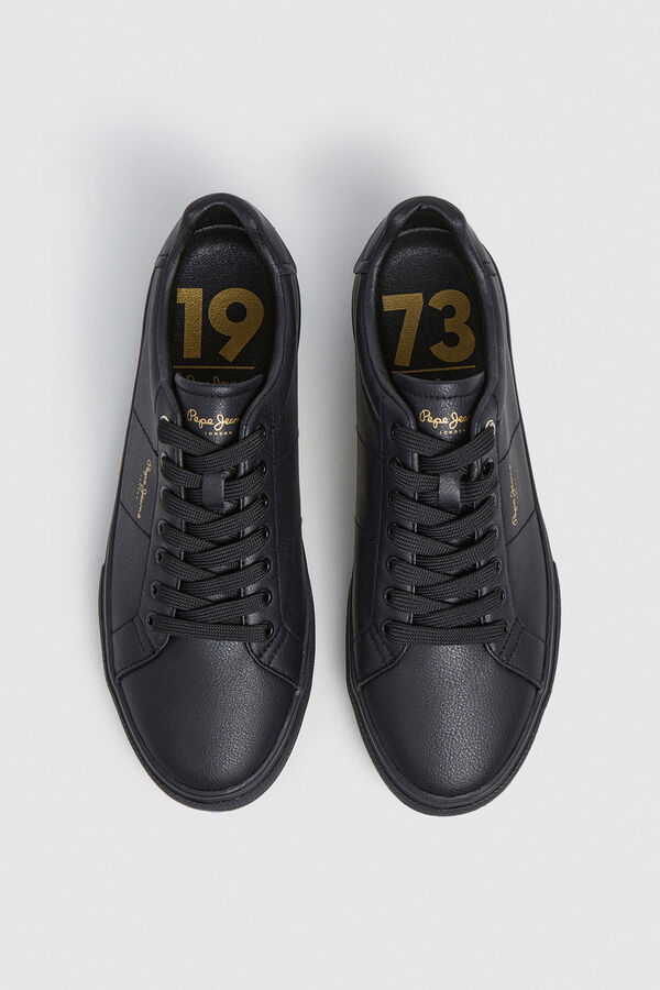 Pepe Jeans Zapatillas Cl&aacute;sicas Efecto Piel negro