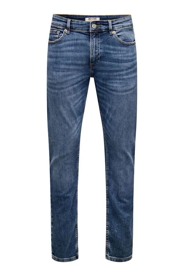 Only & Sons Cal&ccedil;a jeans masculina skinny fit. Blau