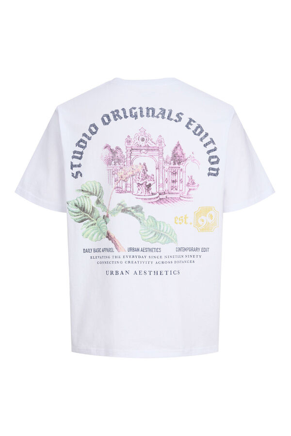 Jack & Jones Camiseta backprint blanco