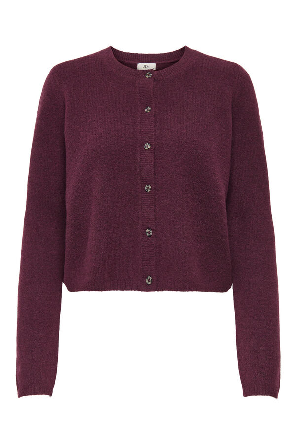 JDY Button fastening cardigan pink