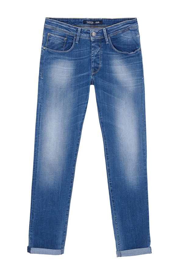 Springfield John Slim Jeans bleu