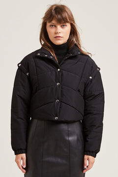 Springfield Light puffer jacket with removable sleeves black