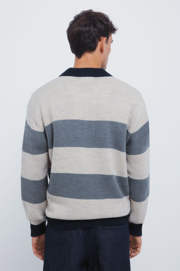 Springfield Buttons polo shirt jumper blue