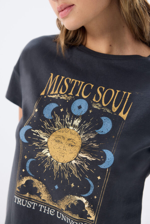 Springfield Majica „Mistic soul” ugljensiva