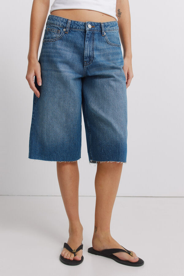 Springfield Bermuda en denim bleu