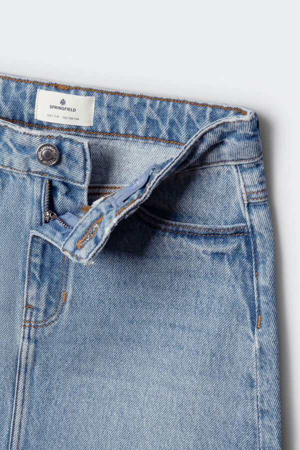 Springfield Kids Osnovna teksas suknja za devojčice Plava