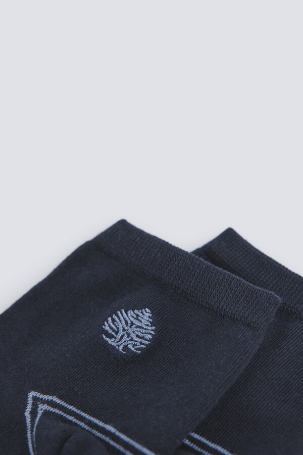 Springfield Springfield logo ankle sock blue