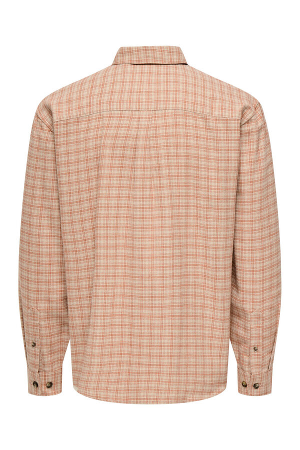 Only & Sons Camisa manga larga gris