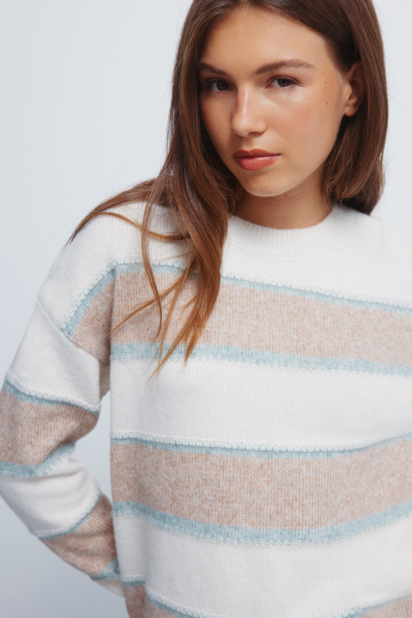 Springfield Multi-color embossed stripe jumper