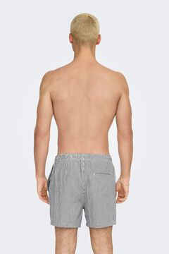Only & Sons Fato de banho curto de riscas
