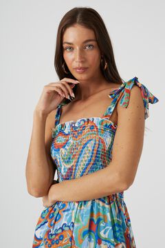 Brave Soul Vestido largo con detalle fruncido