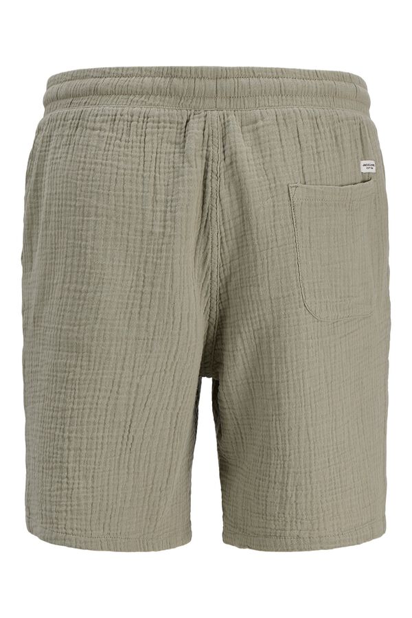 Jack & Jones Bermuda relaxed fit seersucker verde