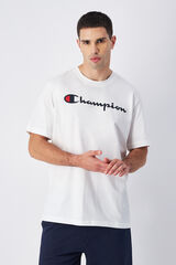 Champion Camiseta masculina de algod&atilde;o branco