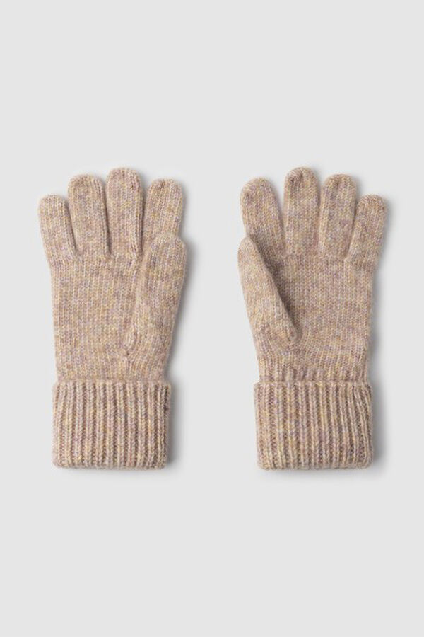 Pepe Jeans Guantes de punto de espiga rosa