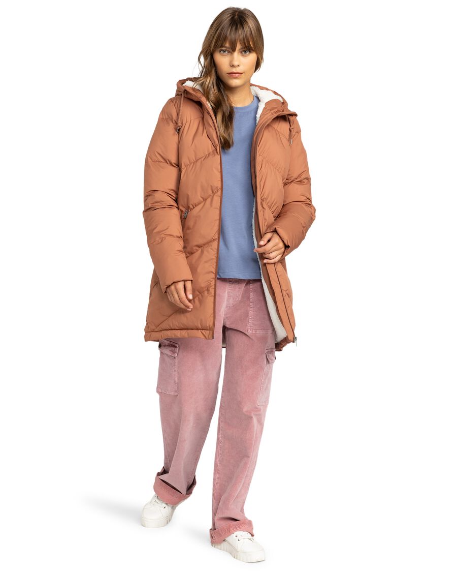 Chaqueta Acolchada con Capucha para Mujer