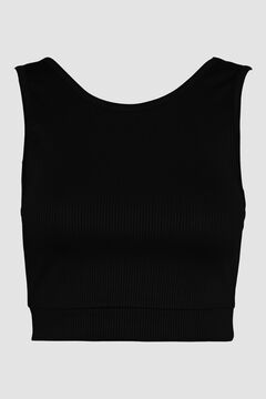 Springfield Cropped vest top black