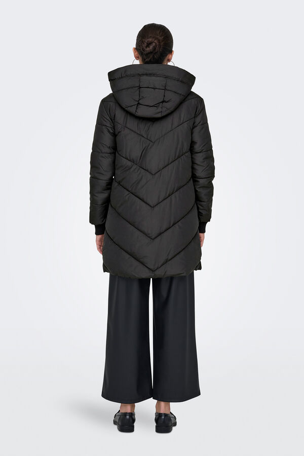 JDY Puffer coat black