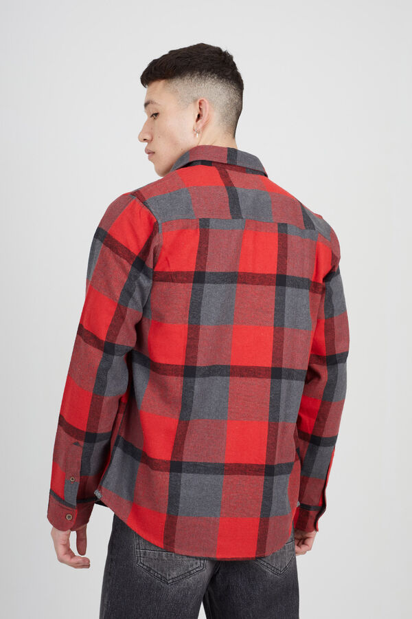 Brave Soul Camisa xadrez vermelho