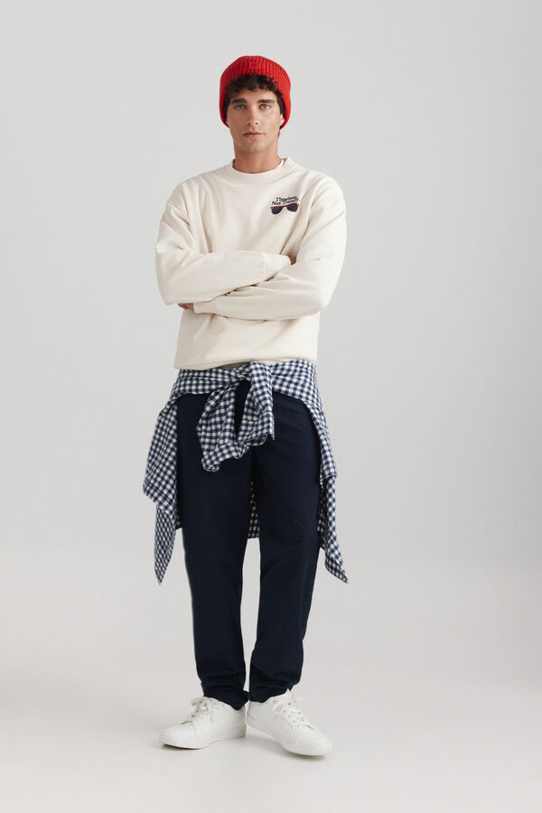 Springfield Bear timeless sweatshirt white