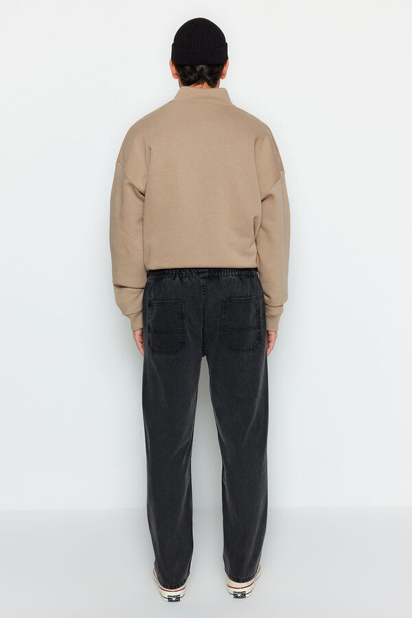 Trendyol Cal&ccedil;a jeans masculina comum preto