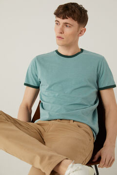 Springfield T-shirt contraste verde