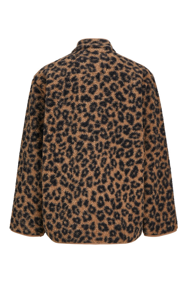 Jack & Jones Chaqueta teddy leopardo tostado