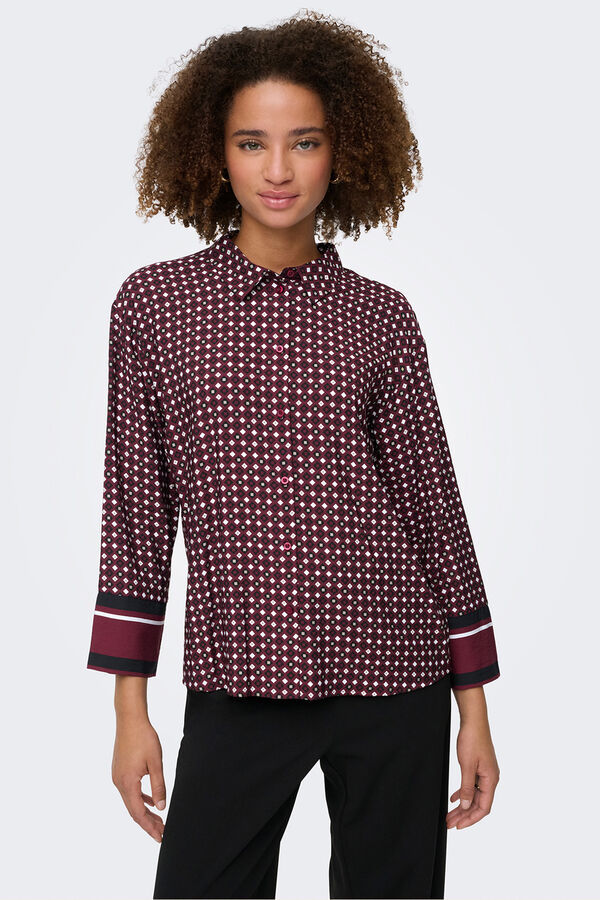 JDY Camisa de manga comprida vermelho