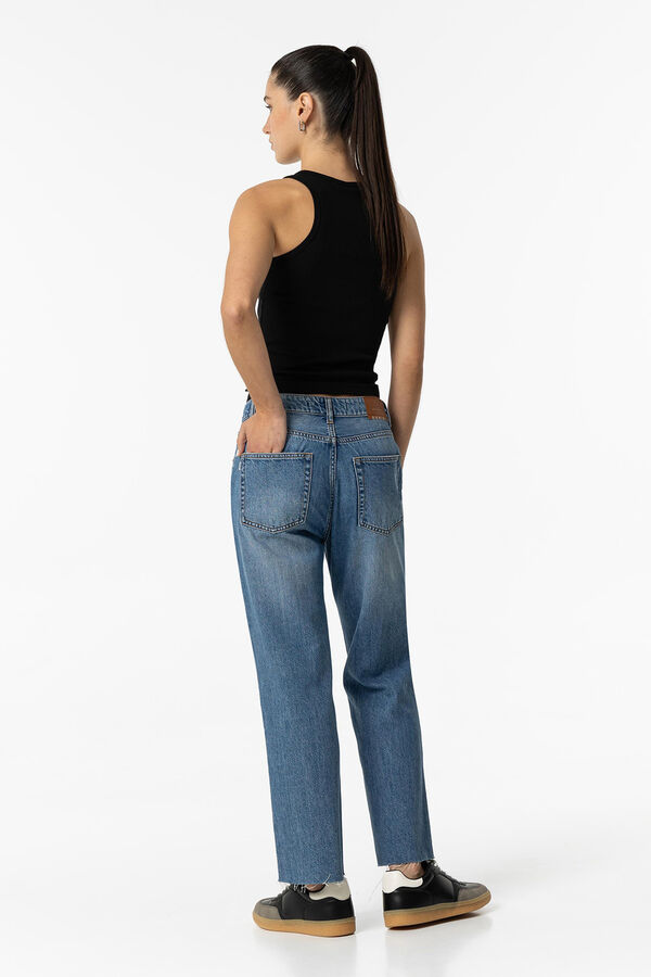 Tiffosi Solange Cropped Straight Jeans Plava