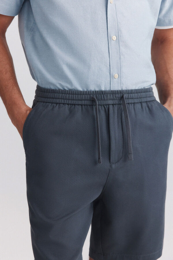 Springfield Bermuda coupe confort bleu