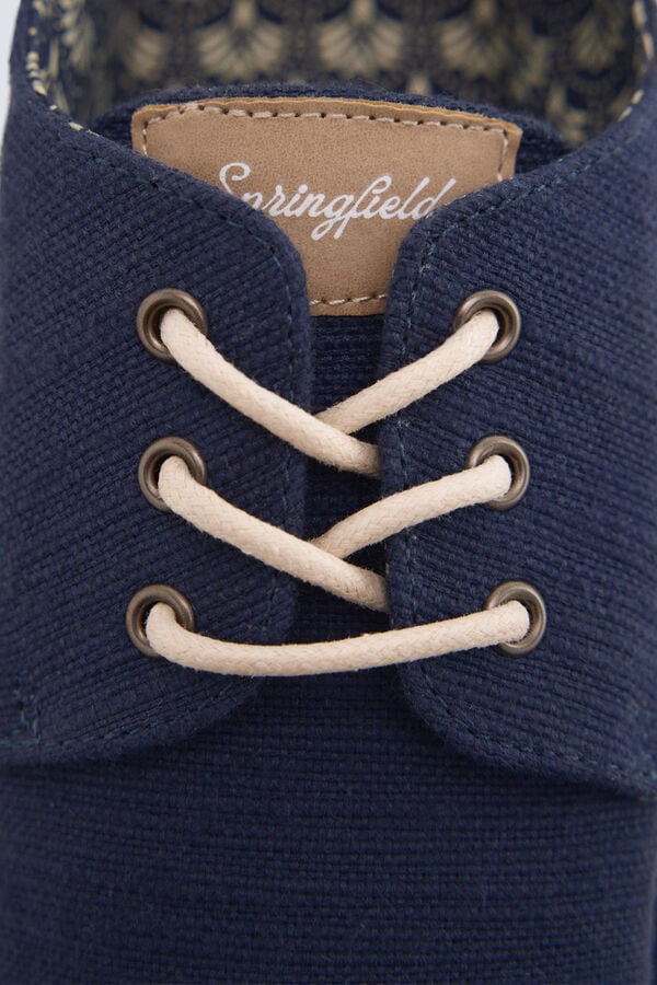 Springfield Rustic lace-up espadrille blue