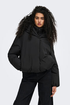 Only Kurze gesteppte Jacke Schwarz