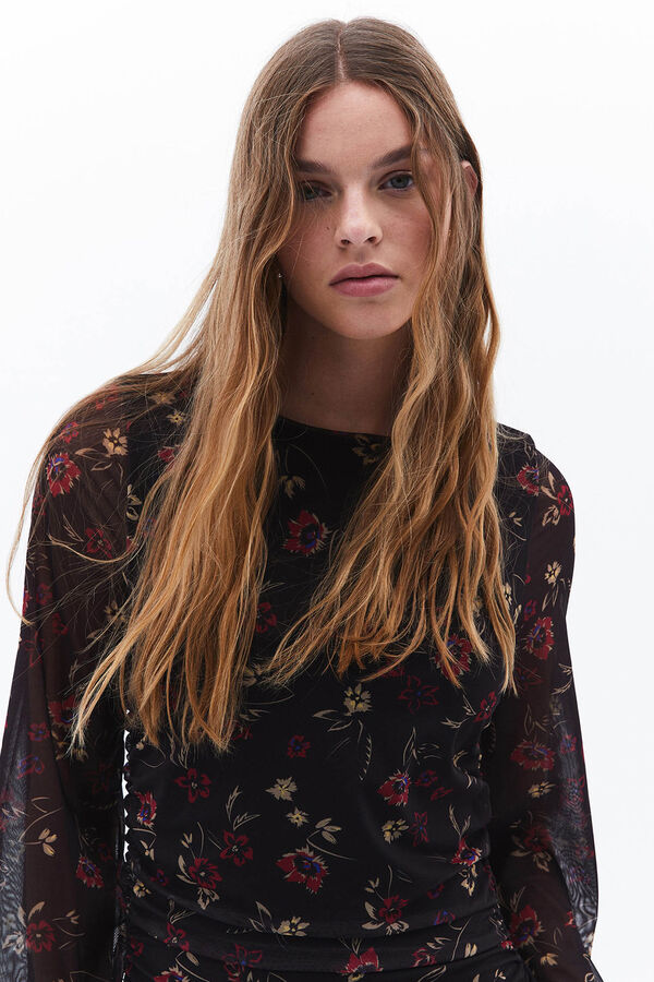 Oxxo Vestido largo estampado negro