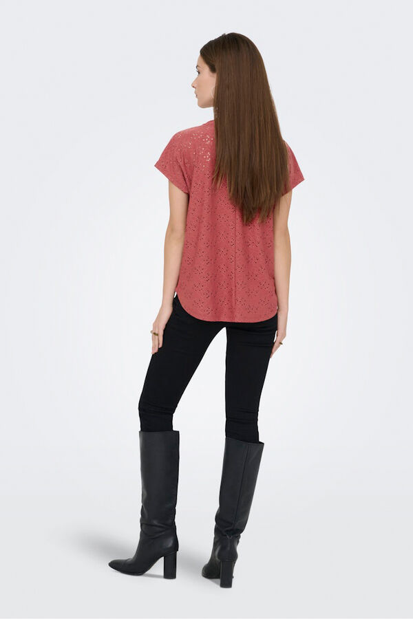 Only Regular fit short sleeve T-shirt red