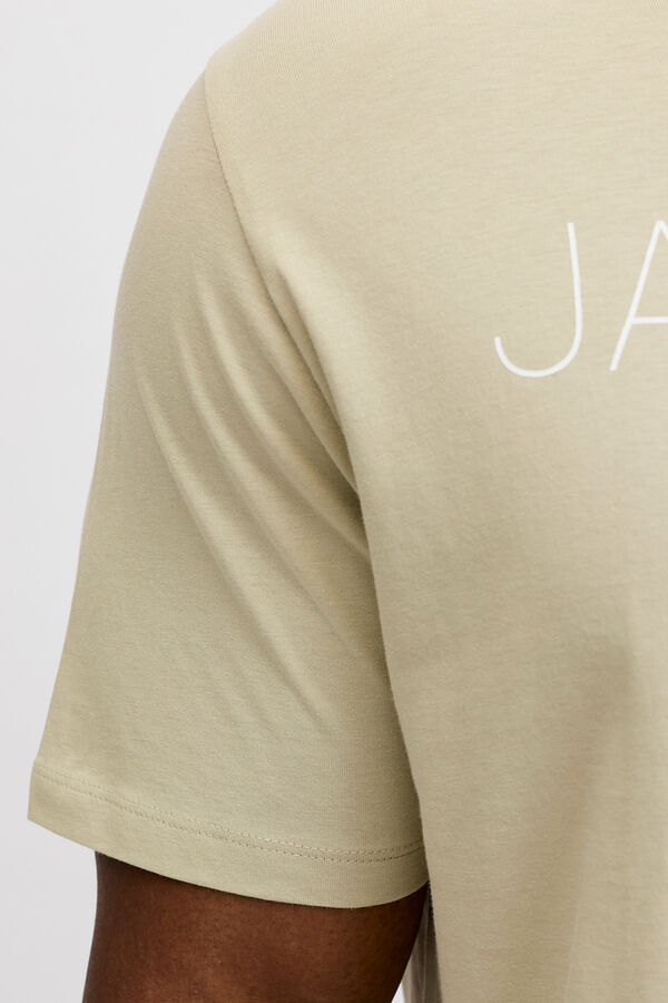 Jack & Jones PLUS Logo print T-shirt grey