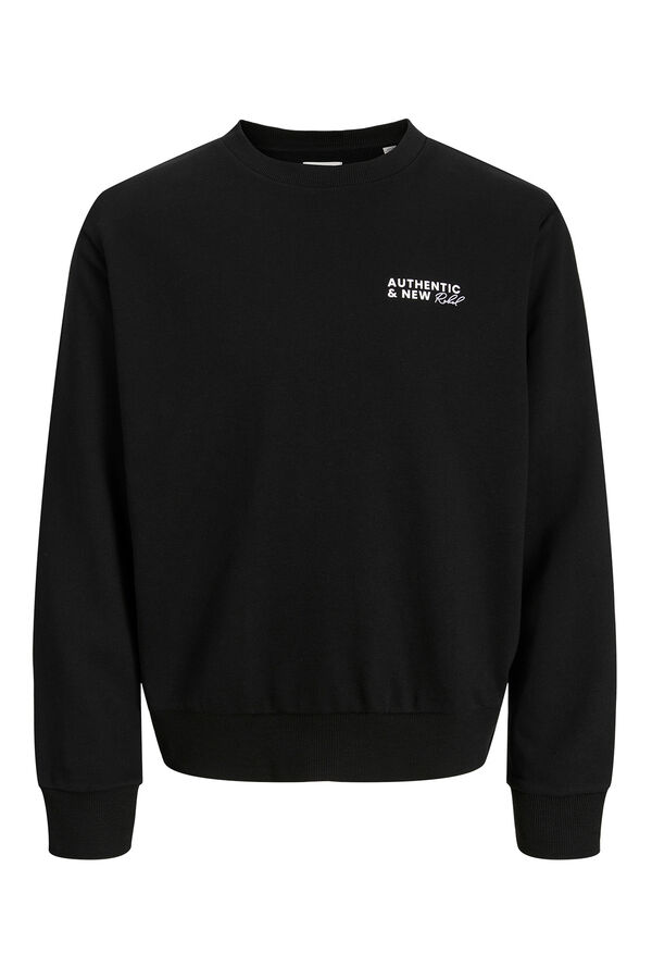 JJ REBEL Loose backprint sweatshirt black