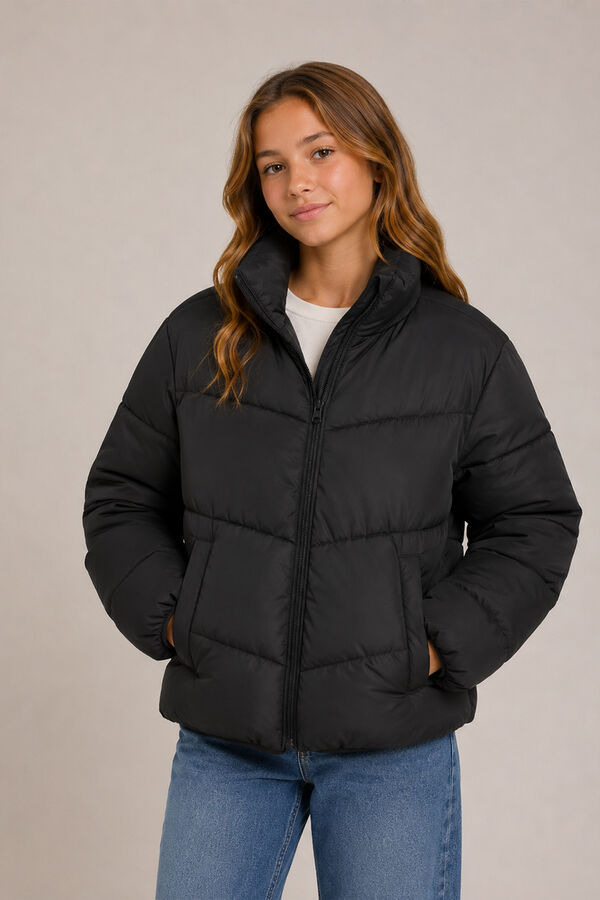 Name It Puffer jacket with zip fastening black