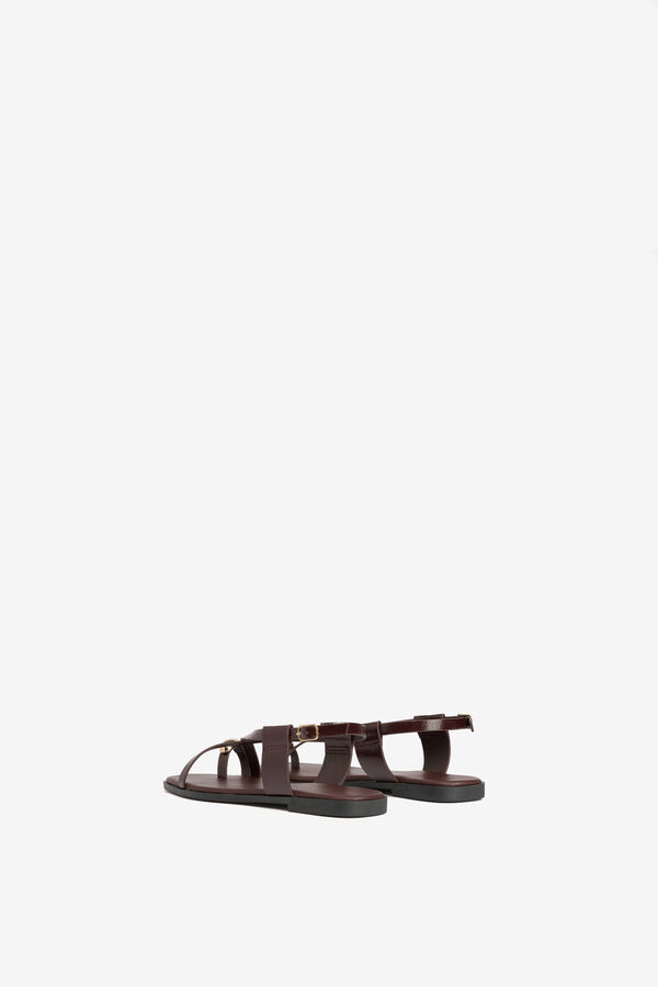 Tiffosi crisscross straps sandal red