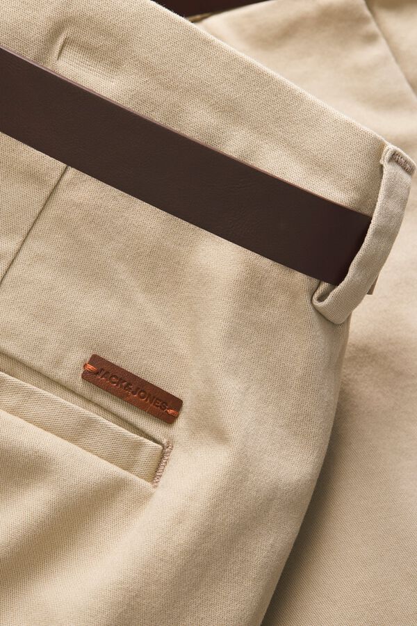 Jack & Jones Chino Bermuda shorts with belt brown