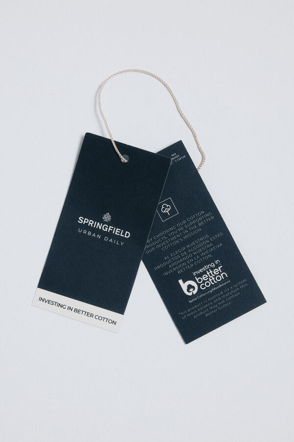 Springfield Cotton shirt with edging nude