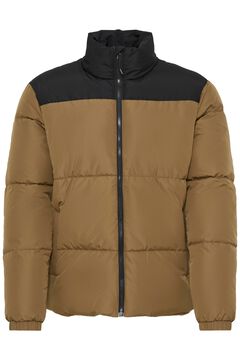 Blend Two-tone puffer jacket mink