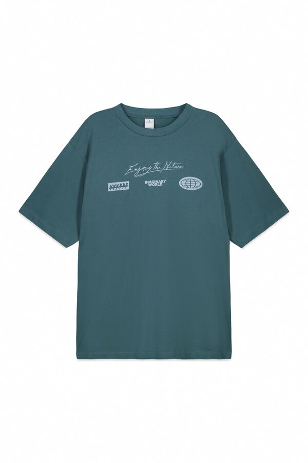 Springfield Camiseta branding turquesa