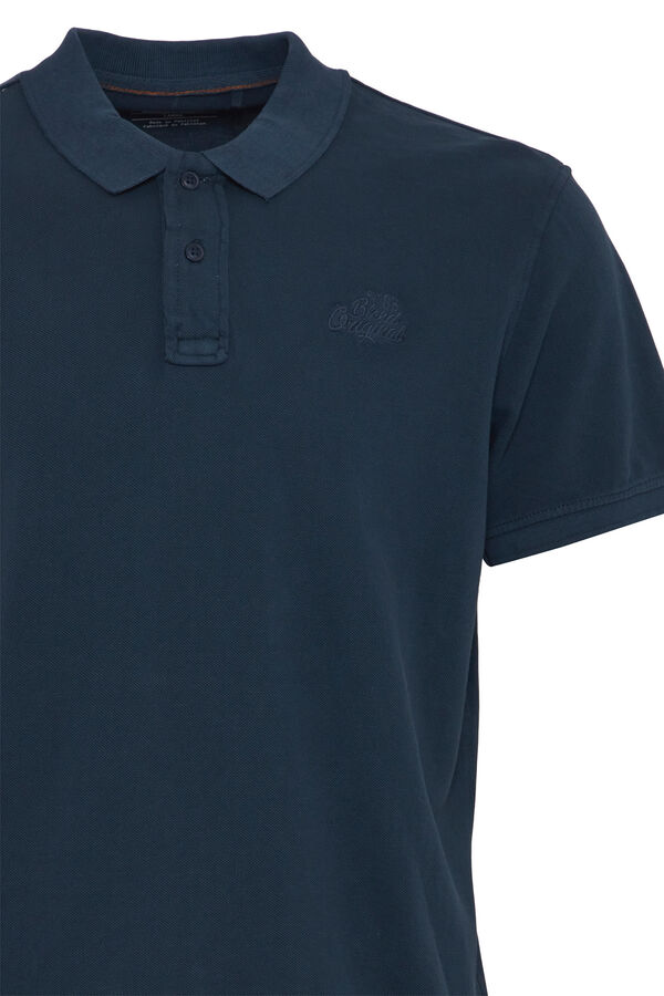 Springfield Regular fit cotton polo shirt navy