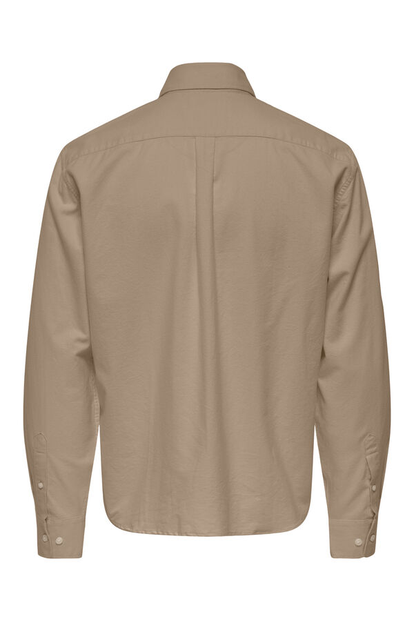 Only & Sons Camisa manga larga gris